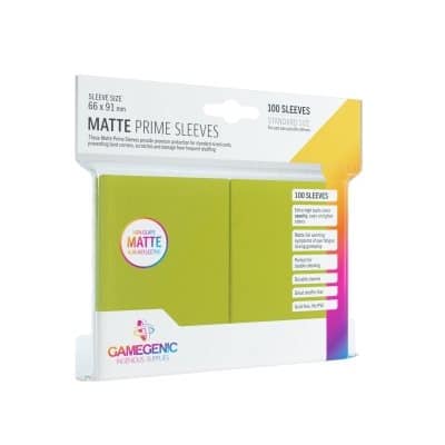 Gamegenic Matte Prime Sleeves: Lime 100 image 0